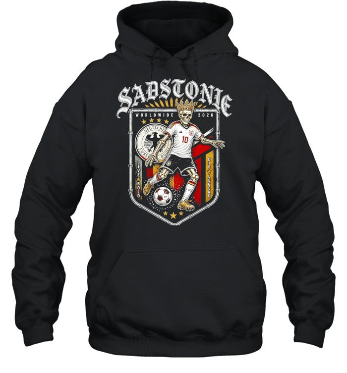 Sadstonie 2026 Germany skeleton soccer legend Unisex T-Shirt
