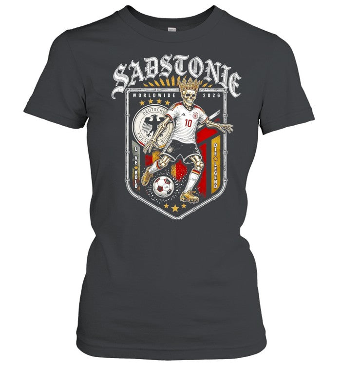 Sadstonie 2026 Germany skeleton soccer legend Unisex T-Shirt