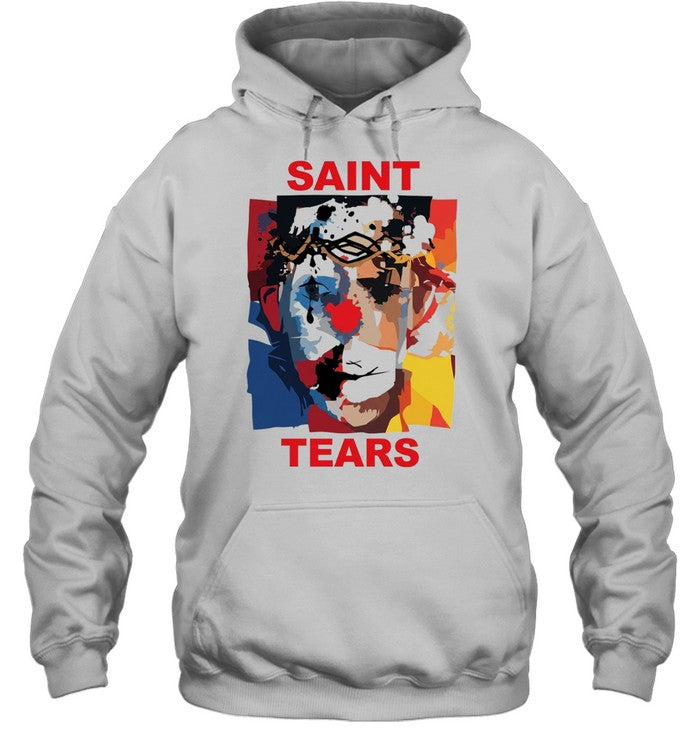 Saint tears abstract art clown portrait Unisex T-Shirt