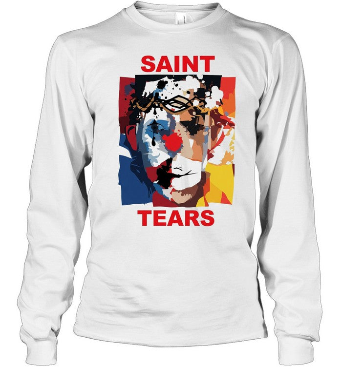 Saint tears abstract art clown portrait Unisex T-Shirt