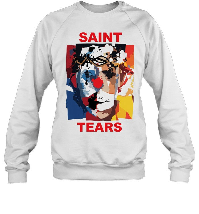 Saint tears abstract art clown portrait Unisex T-Shirt