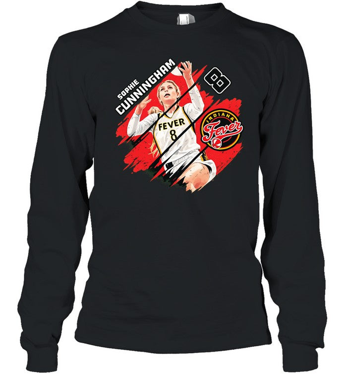 Sophie Cunningham number 8 Indiana Fever basketball Unisex T-Shirt