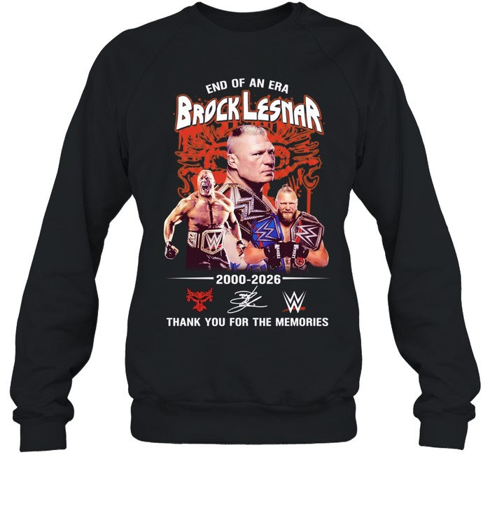 Brock Lesnar end of an era 2000 2026 thank you for the memories Unisex T-Shirt