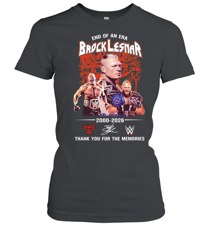 Brock Lesnar end of an era 2000 2026 thank you for the memories Unisex T-Shirt