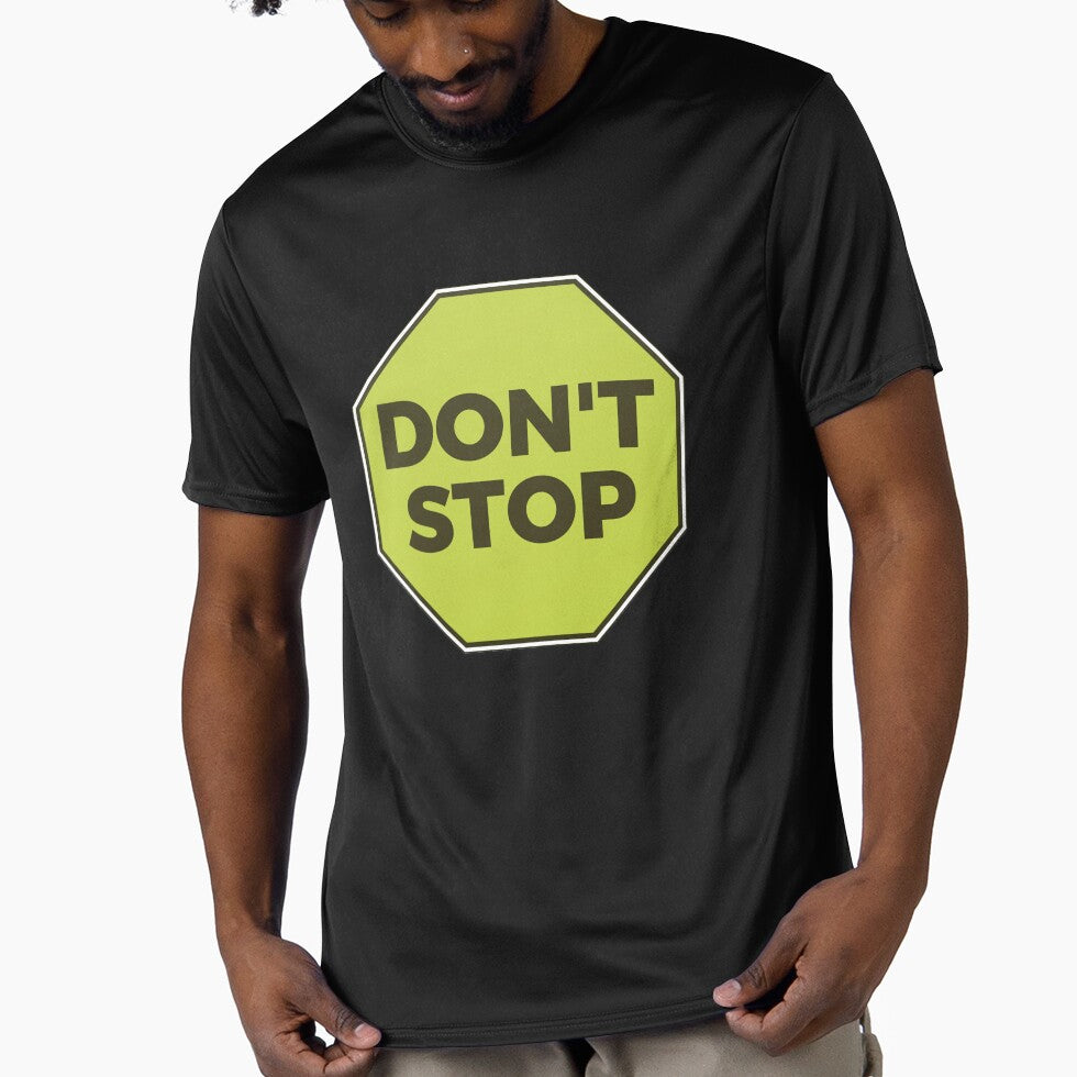Don't Stop Motivational Quote Typography by JaaGo PopLab