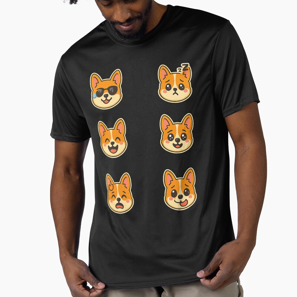Cute Kawaii Corgi Emoji Set 2, Kawaii Corgi by graphic-genie