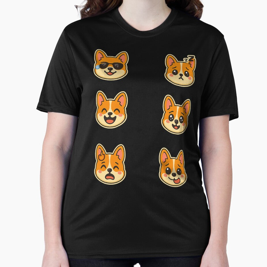 Cute Kawaii Corgi Emoji Set 2, Kawaii Corgi by graphic-genie