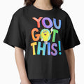 "You Got This" inspirational, motivational, encouraging, bright colors, light bulb moment by karinasalwaszka
