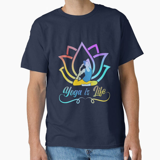 Beautiful lotus Yoga Life by Khushi Graphics