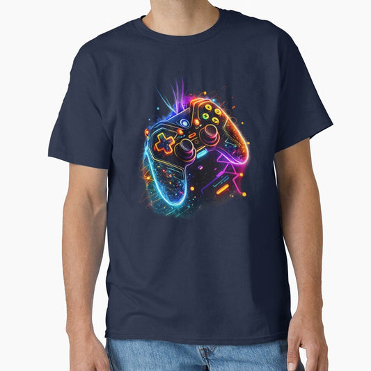 Game On Gaming Controller Neon Design by Gezonde-Voeding