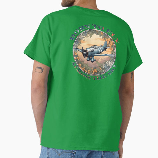 vintage aeroplane ''born to fly, across the sky'' by hayrpictures