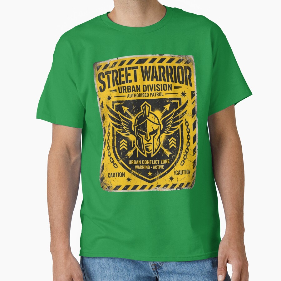 Street Warrior T-Shirt – Urban Streetwear Graphic Tee – Minimal Football Terrace Style by Street Warrior Clothing