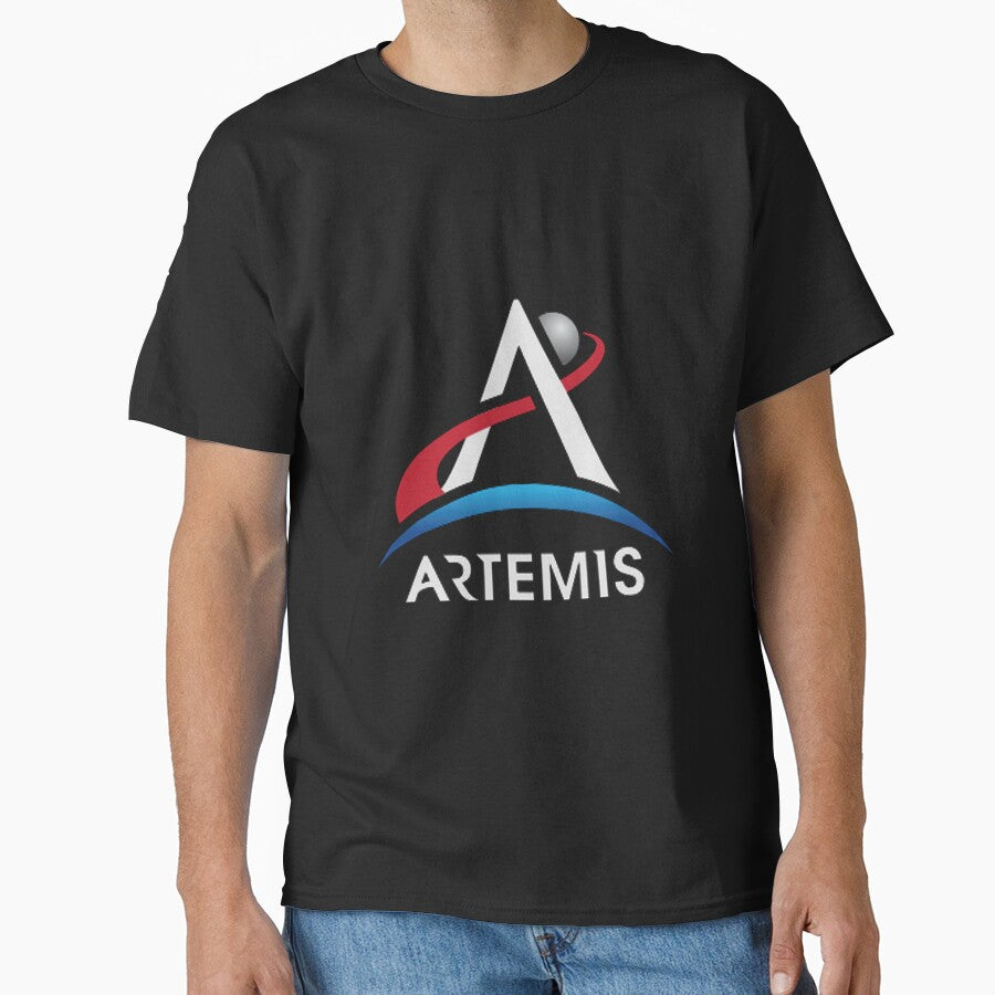 Artemis NASA Official Logo Essential T-Shirt Mask Sticker by J Electro  AI Art