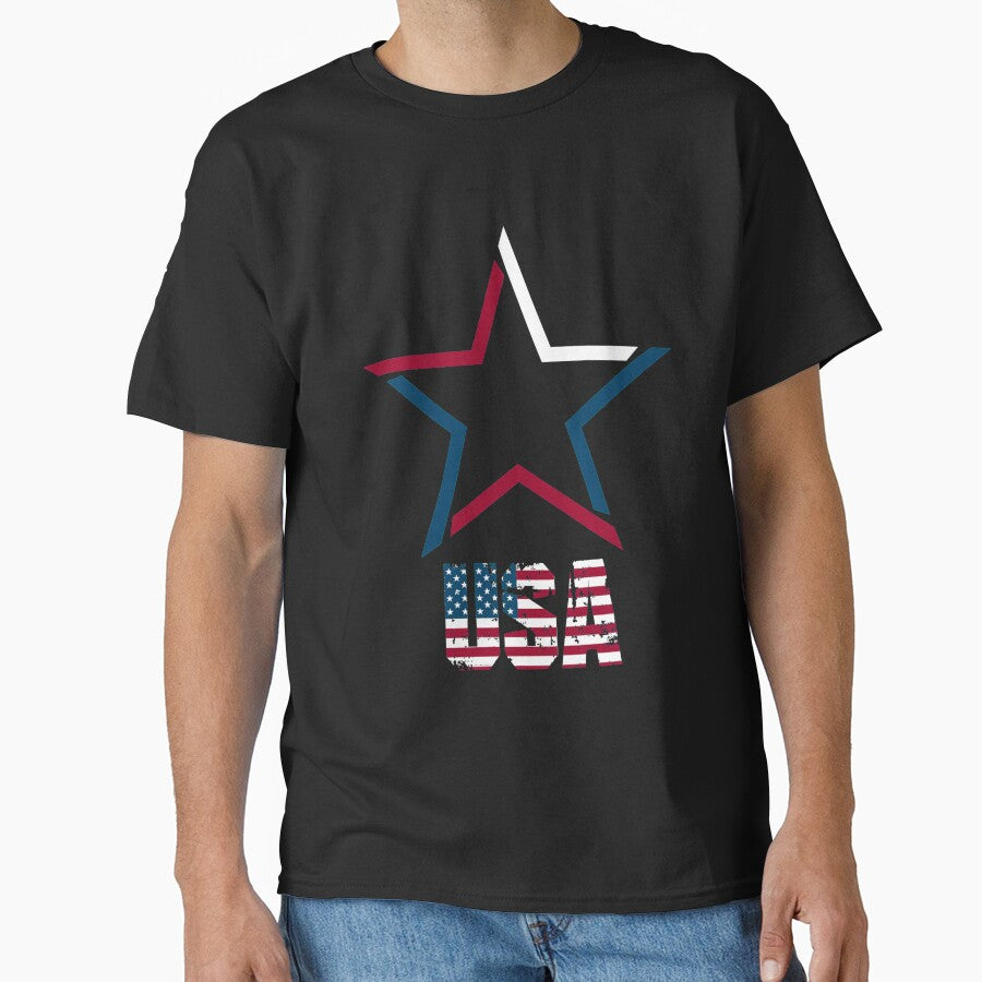 USA | Star T-Shirt for Men and Women by AllStarMerch