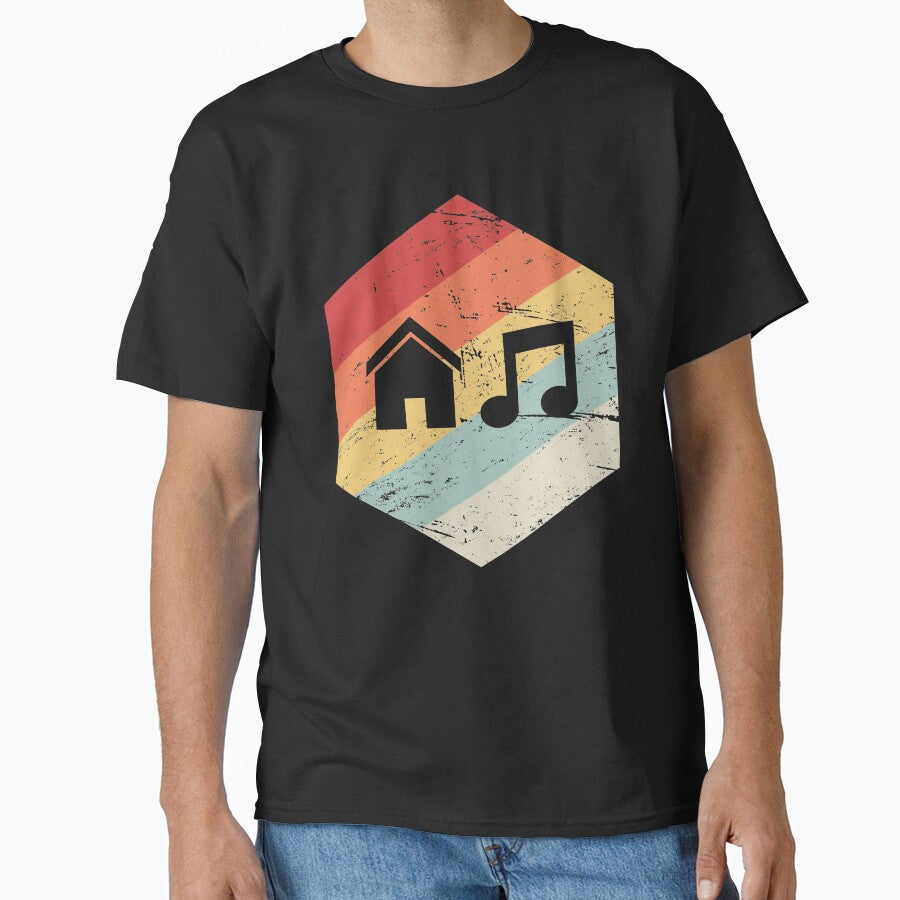 House Music - Vintage Retro Hexagon by Jam Jar