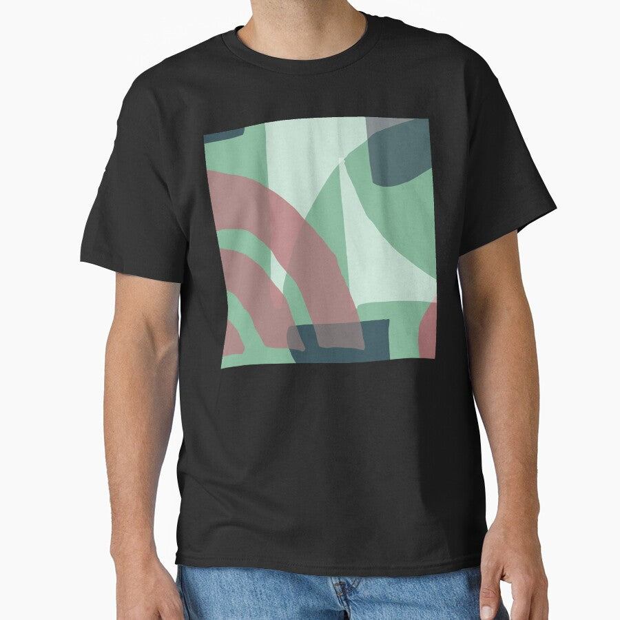 Mid-Century Modern in Minty Green and Mauve-Pink Pattern by DEC02