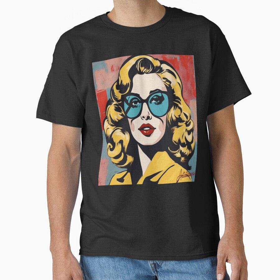 Pop Art 50s Blonde Diva Glamour by Artisticanvas