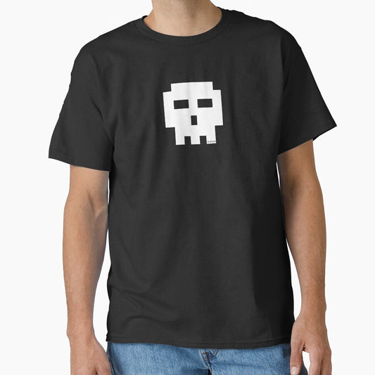 Scott Pilgrim 8-Bit Skull T-Shirt by ValentinaHramov