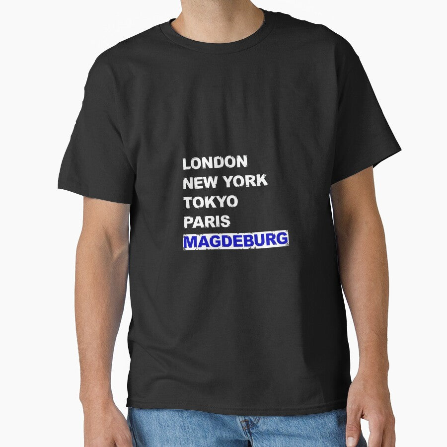 Magdeburg City Football Fan New York London Tokyo Paris City Premium by MollyLYork