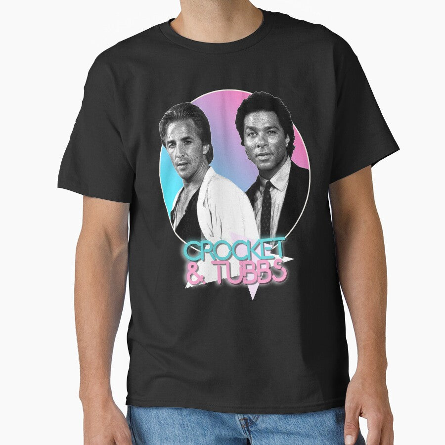 Crockett and Tubbs )( Retro Miami Vice 80s Tribute by acquiesce13