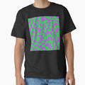 Y2k Lime And Neon Purple Wavy Checkerboard Pattern by DEC02