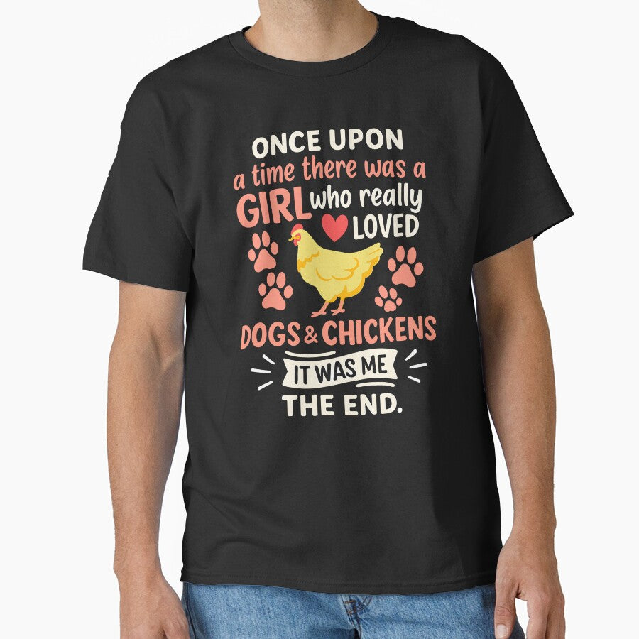 Girl Who Loved Funny Dogs And Chickens Lover Farmer by Bovtique