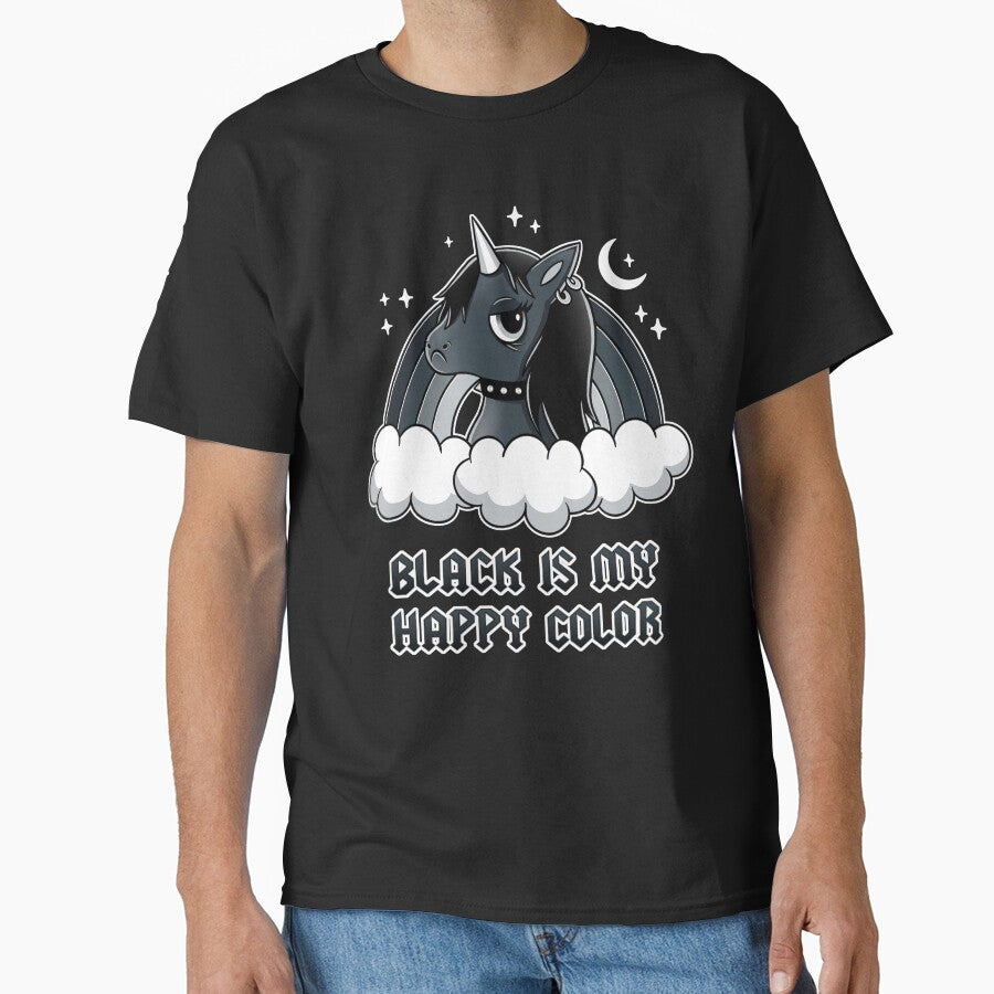 Black Unicorn by Paula García T-Shirts