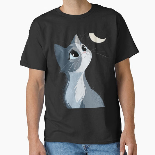 Moonlit British Shorthair Cat – Cozy Night Cat Lover Shirt by Kovrika