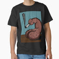"Cigarette Break Pixel in Brown" by KatBlouchArt