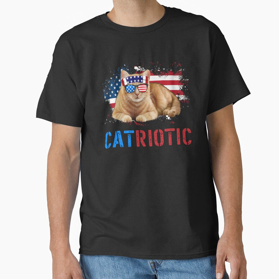 Patriotic Cat Lover 4th Of July American Cat by TM-Multidesign
