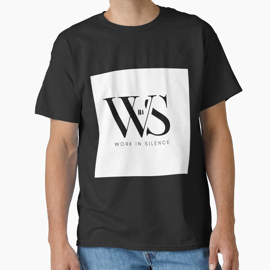 Work in Silence - Minimalist Athlete Motivation Shirt by No Excuses Studio