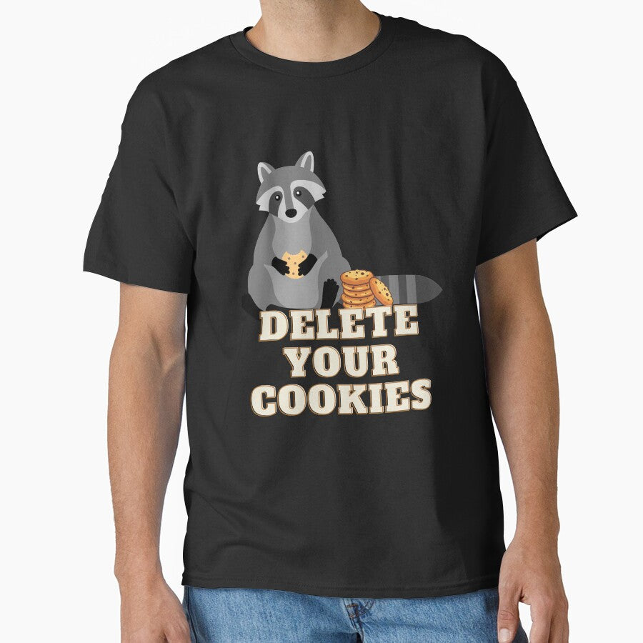 Delete Your Cookies Raccoon Humor Browser Fun by Two Left Hands Design