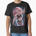 Cyberpunk vampire anime waifu with fangs and pink hair by Planet Utoppia
