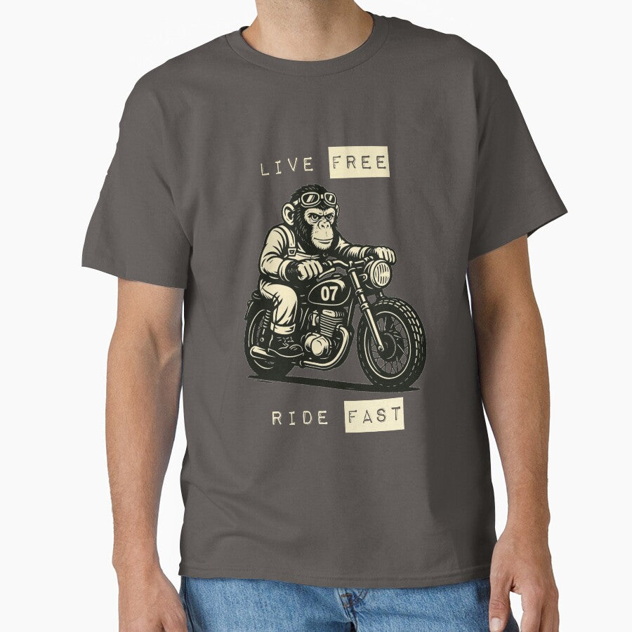 Monkey on motorcycle by NerdvanaDsg