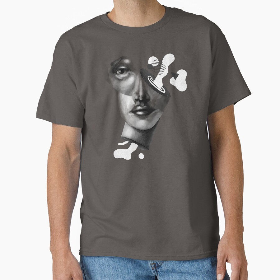 Sureal modernist face illustration by The Plotted Plant