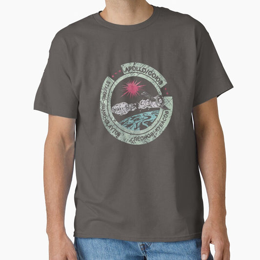 Apollo Soyuz Vintage Emblem V02 T-Shirt_1507772 by Kat Langworthy