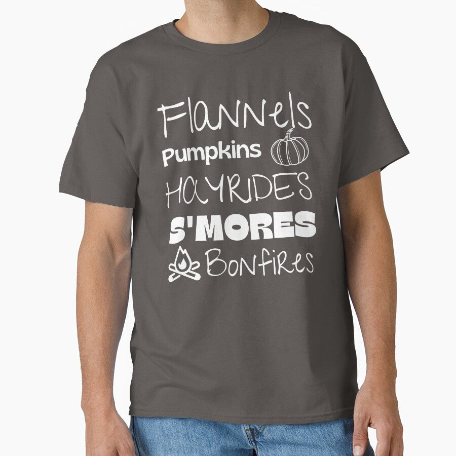 Flannels Pumpkins Hay Rides S'mores and Bonfires by RunThatApparel
