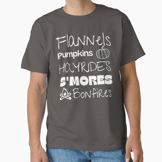 Flannels Pumpkins Hay Rides S'mores and Bonfires by RunThatApparel