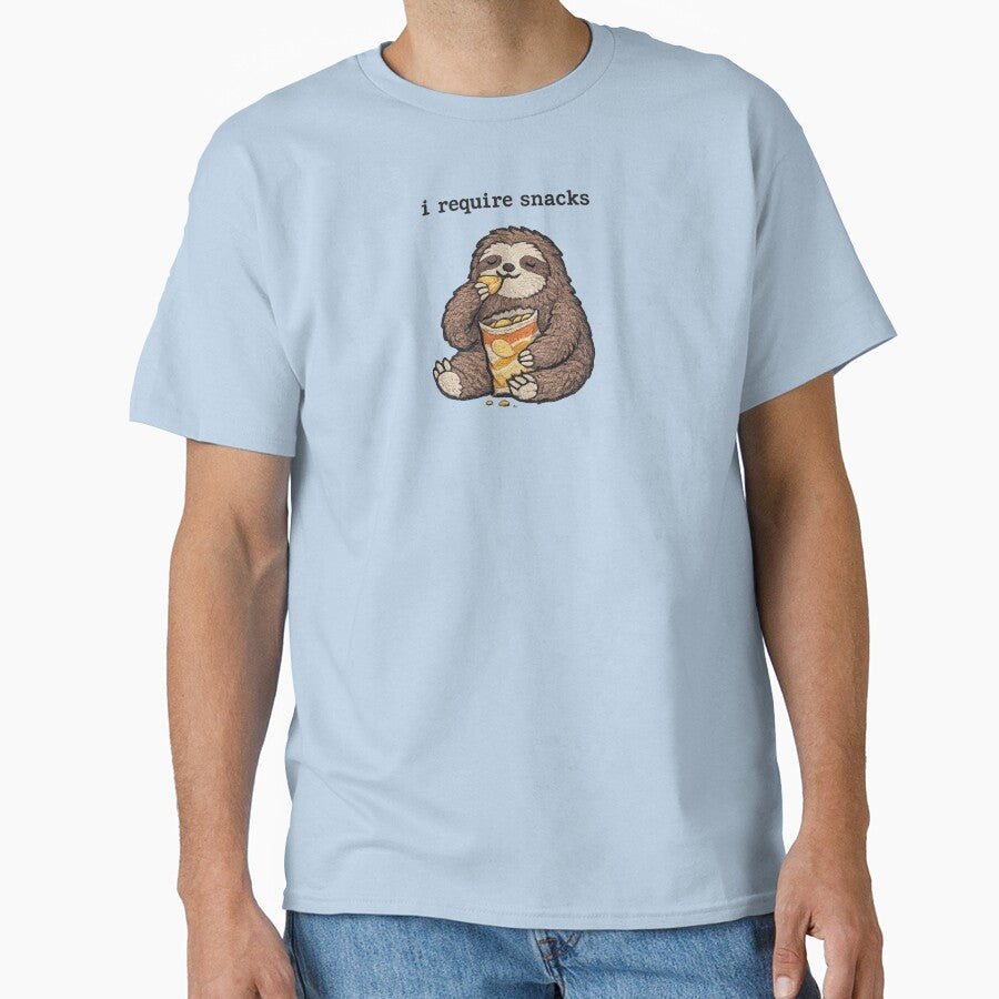 I Require Snacks Classic T Shirt by Lulu Shop