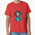"Colorful Groove: A Guitar-Strumming Woman" by FunnyShopGirl