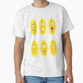 Funny yellow sun face sticker by angel1818