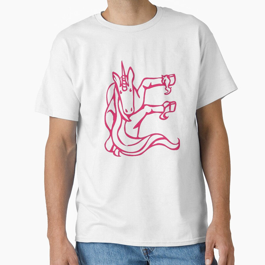 Unicorn Initial Monogram E by Rajeev  Singh
