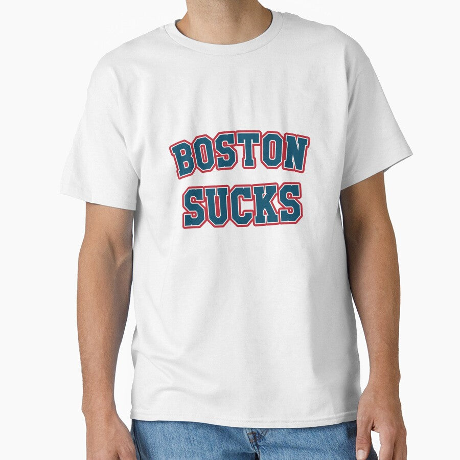 Boston Sucks Vintage Retro Gag Gift by dfunky