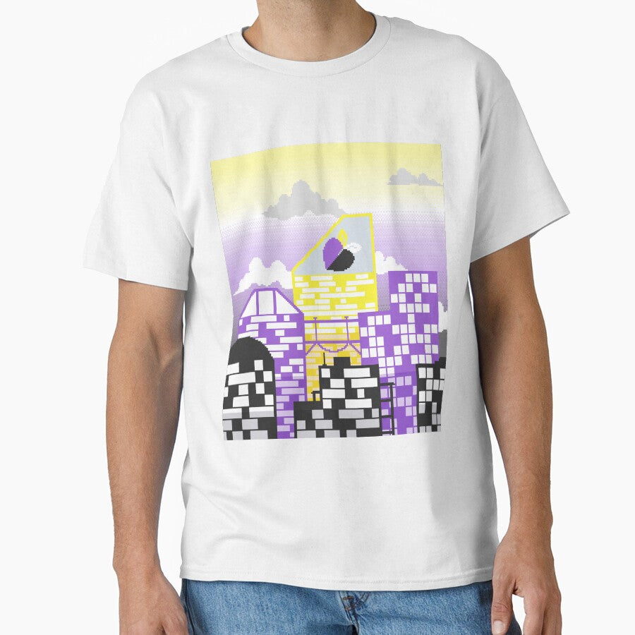 Pixel Non-Binary Pride City by MetallicWings15