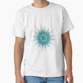 abstract blue flower by CREATINERY