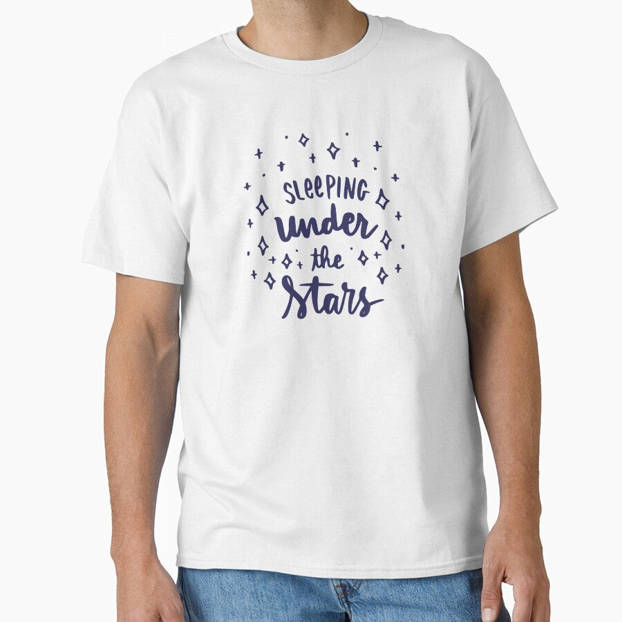 Women Adventure Sleeping Under the Stars Unisex T-Shirt by MPDesignStudio