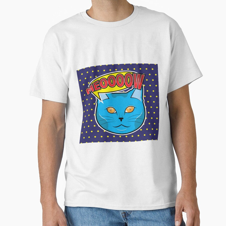 Cat Face Pop Art Illustration by leen12 Art Designs Prints
