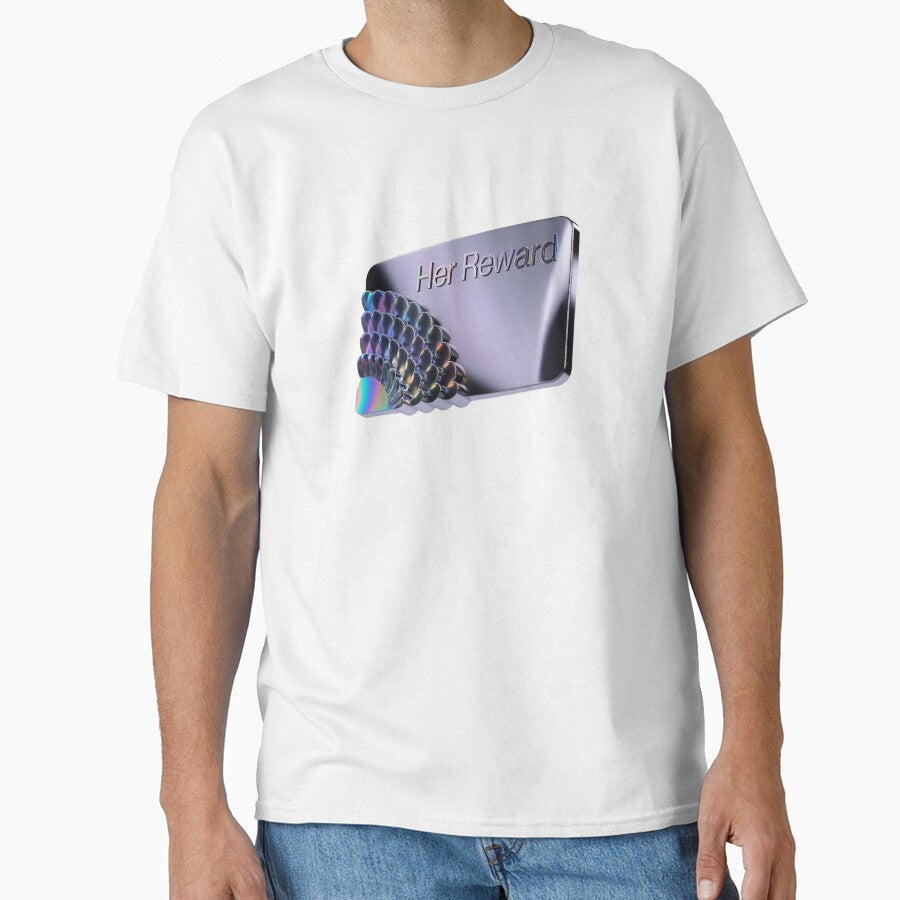 Modern silver reward card with holographic design by Creative88Art