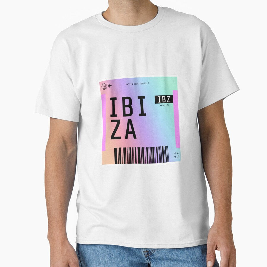 Ibiza Boarding Pass IBZ Rainbow Gradient by lukassfr