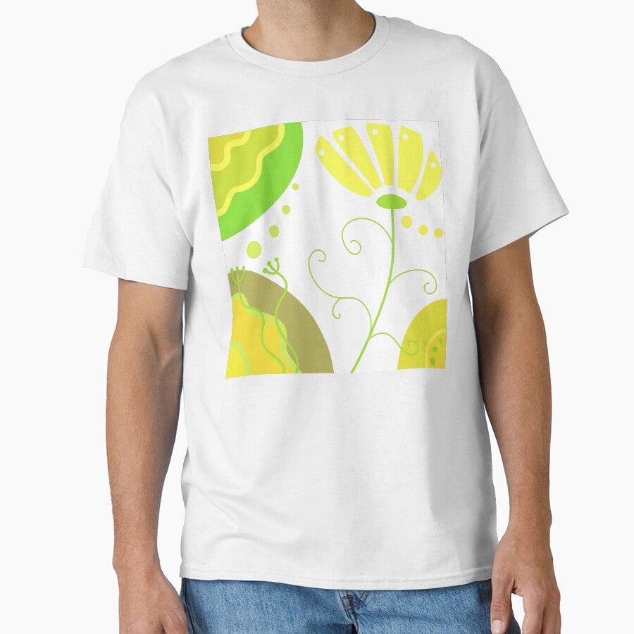 Vibrant Yellow Whimsical Boho Design by Sartoris Art